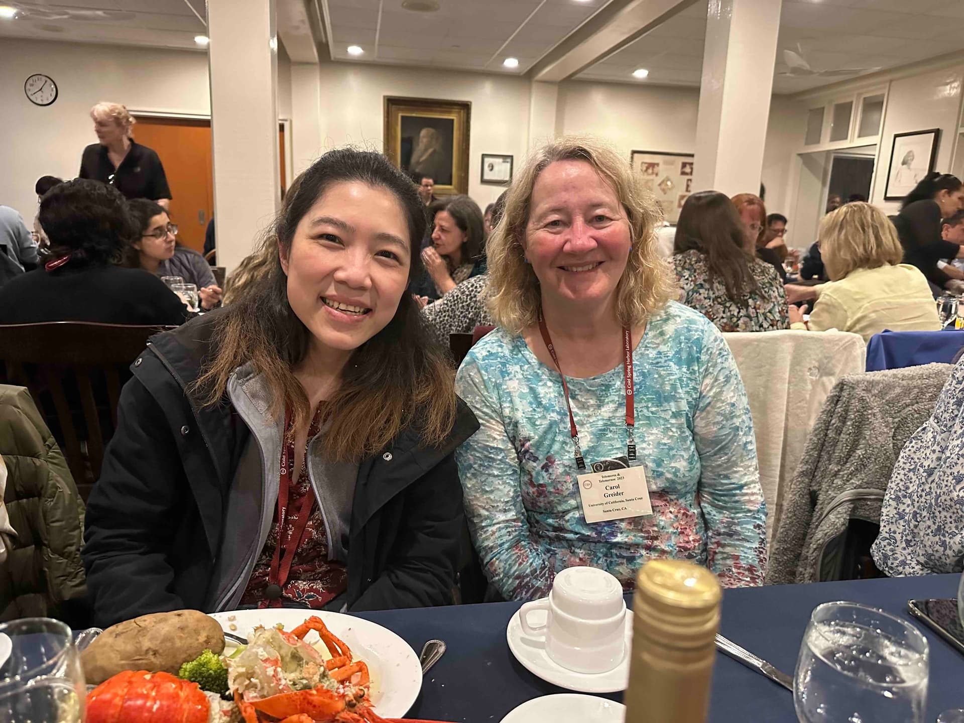 Dr. Pattra Chun-on with Dr. Carol Greider